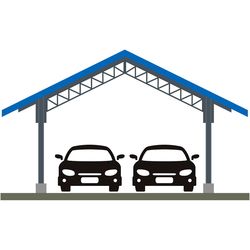 Навесы для двух автомобилей